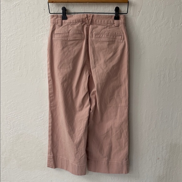 Duluth Trading Company Workday Warrior Chino Wide Leg Crop Pants Pink 2 Reg - Picture 7 of 7